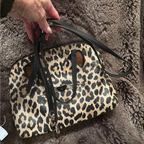 Kate Spade Leopard Cat cross body Bag - Picture 2 of 13